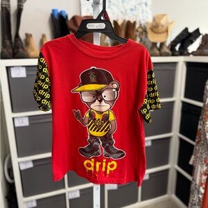 Fresh Laundry Red Drip Kids Graphic T-Shirt